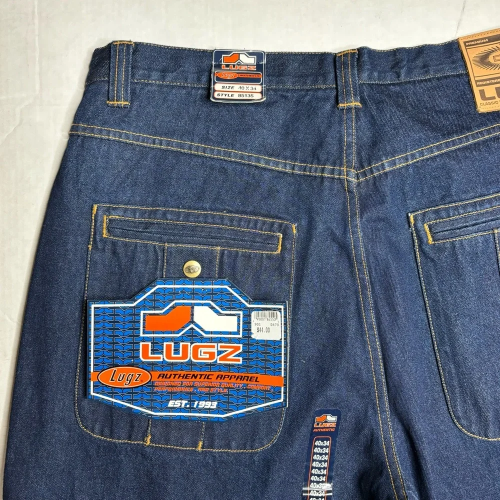 Vintage Dead Stock Y2K LUGZ Baggy Fit Cargo Denim Jeans